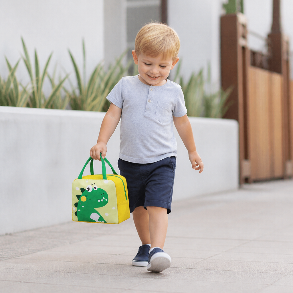 Cartoon Animal Insulated Lunch Bag for Kids