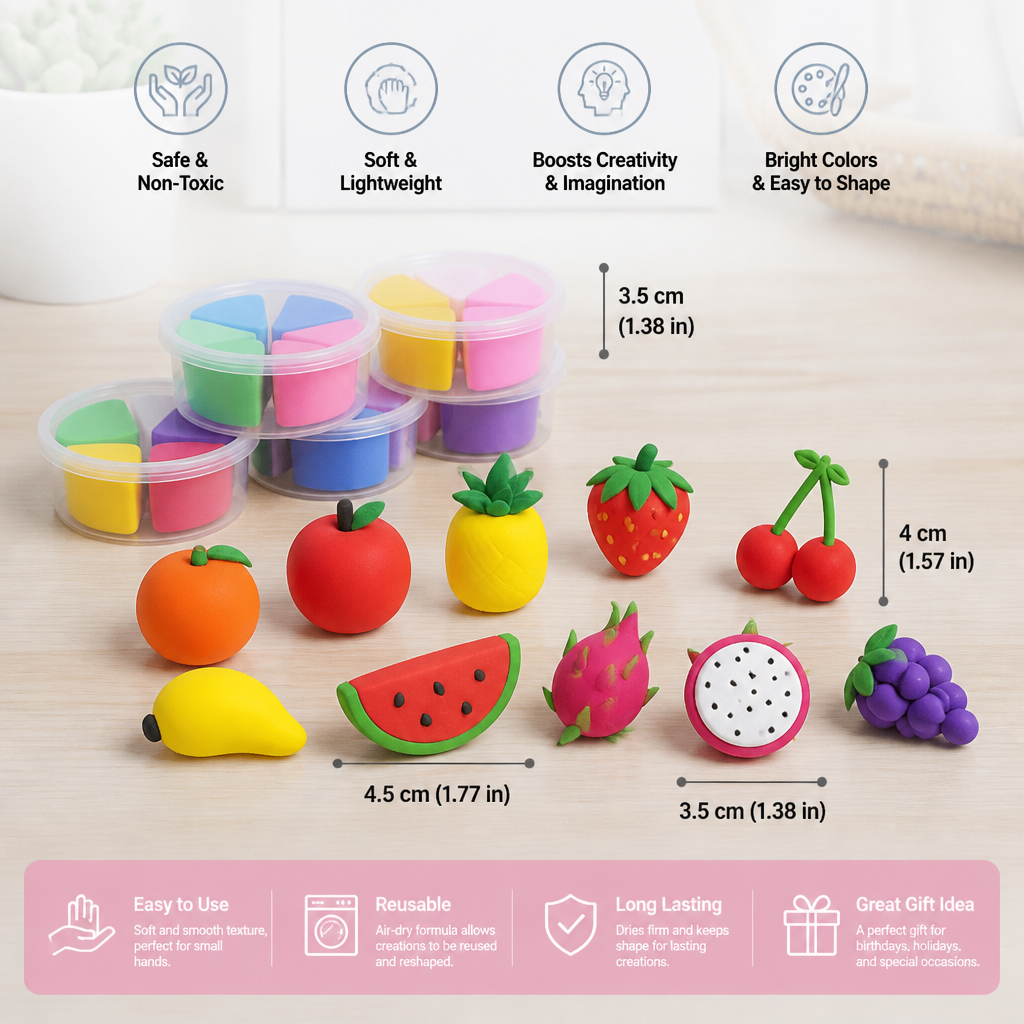 DIY Air Dry Clay Craft Kits for Kids