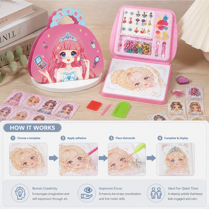 Princess Diamond Painting & Foil Art Book Craft Kit