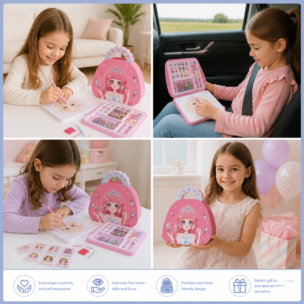 Princess Diamond Painting & Foil Art Book Craft Kit