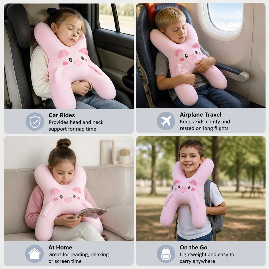 Kids Travel Sleep Support Pillow