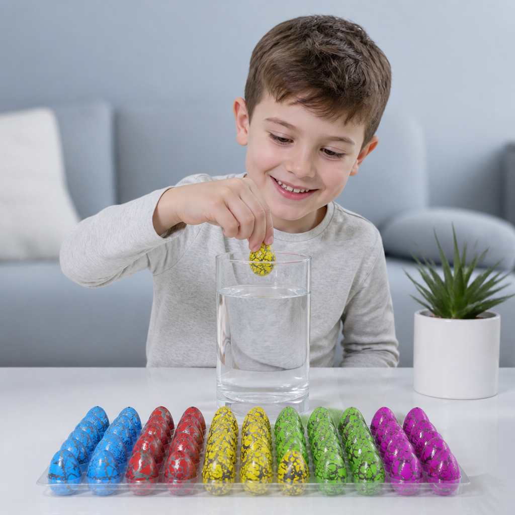 Hatching Dinosaur Egg Kit – Grow-in-Water Dino Eggs with Surprise Toys