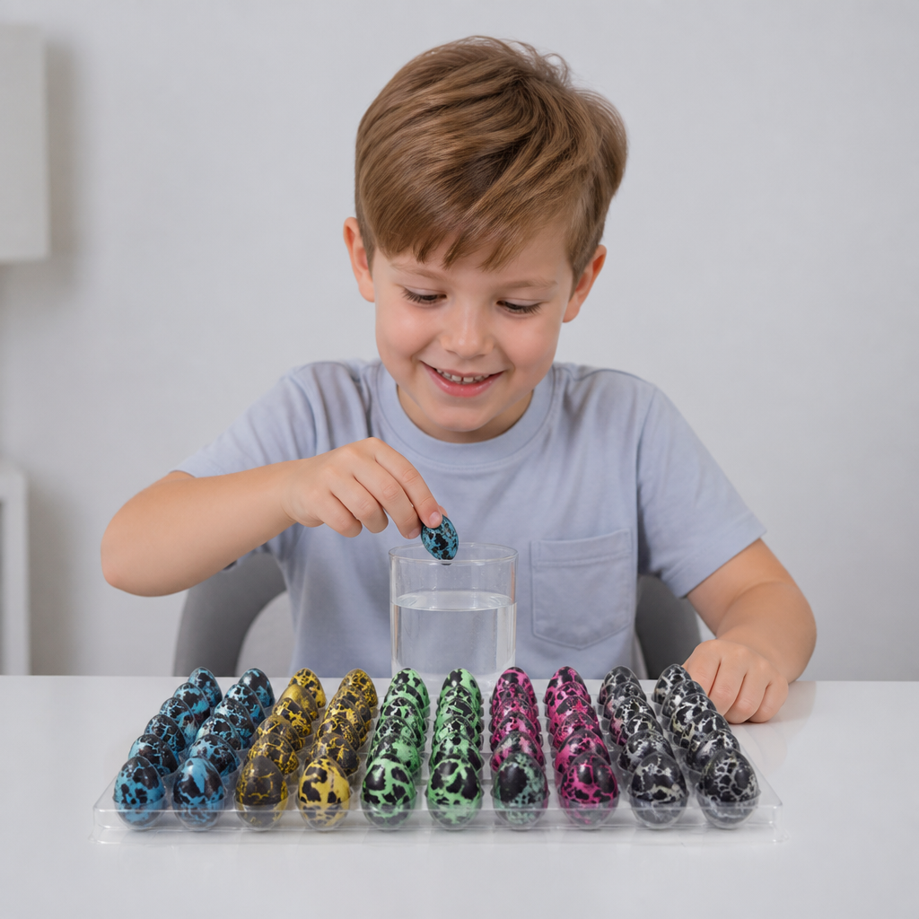 Hatching Dinosaur Egg Kit – Grow-in-Water Dino Eggs with Surprise Toys