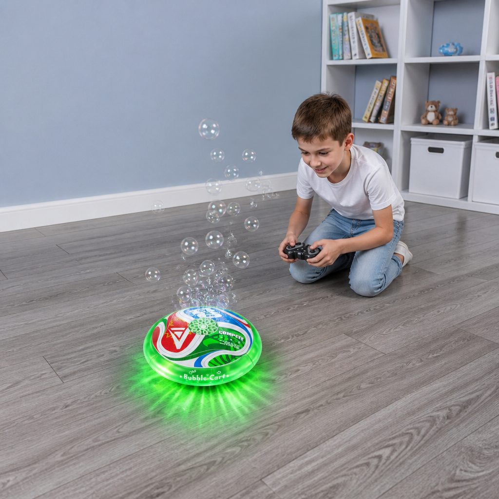Remote Control Soccer Bubble Ball with Lights & Music