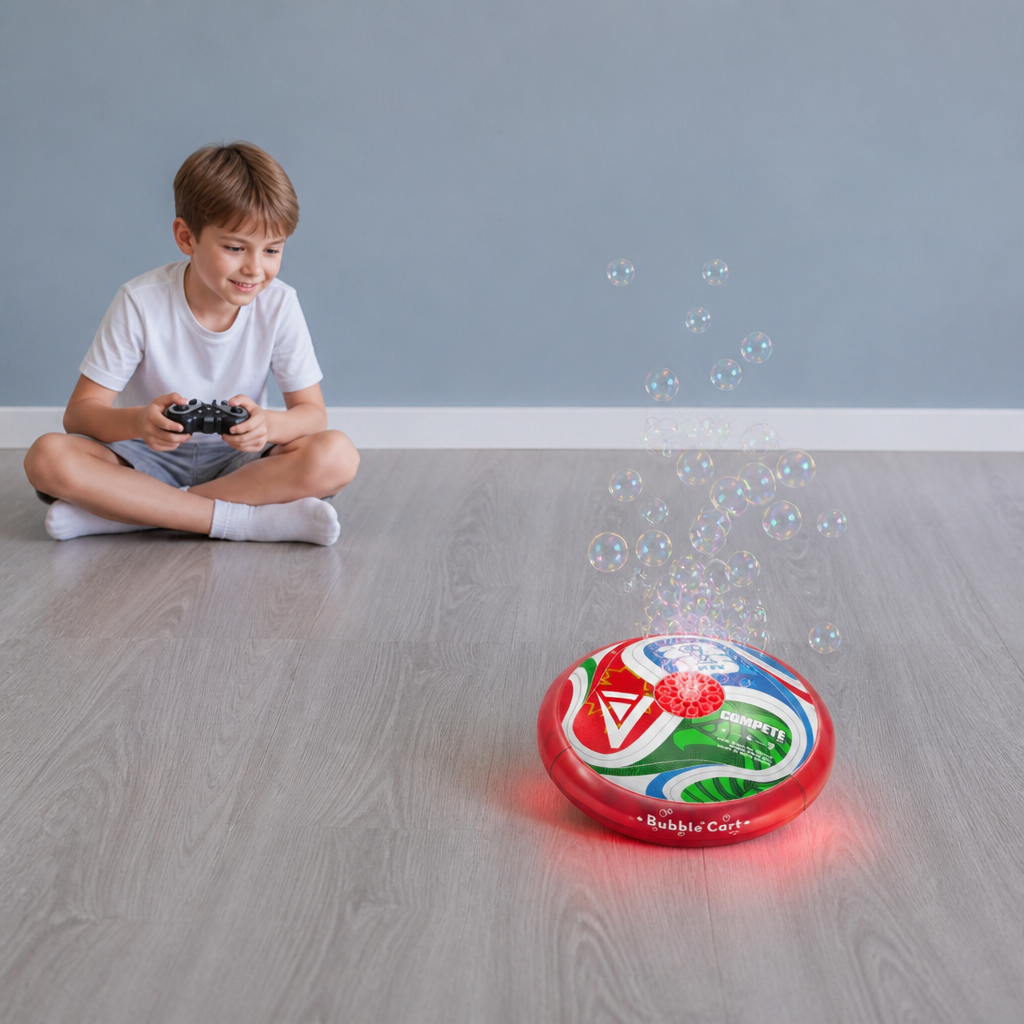 Remote Control Soccer Bubble Ball with Lights & Music