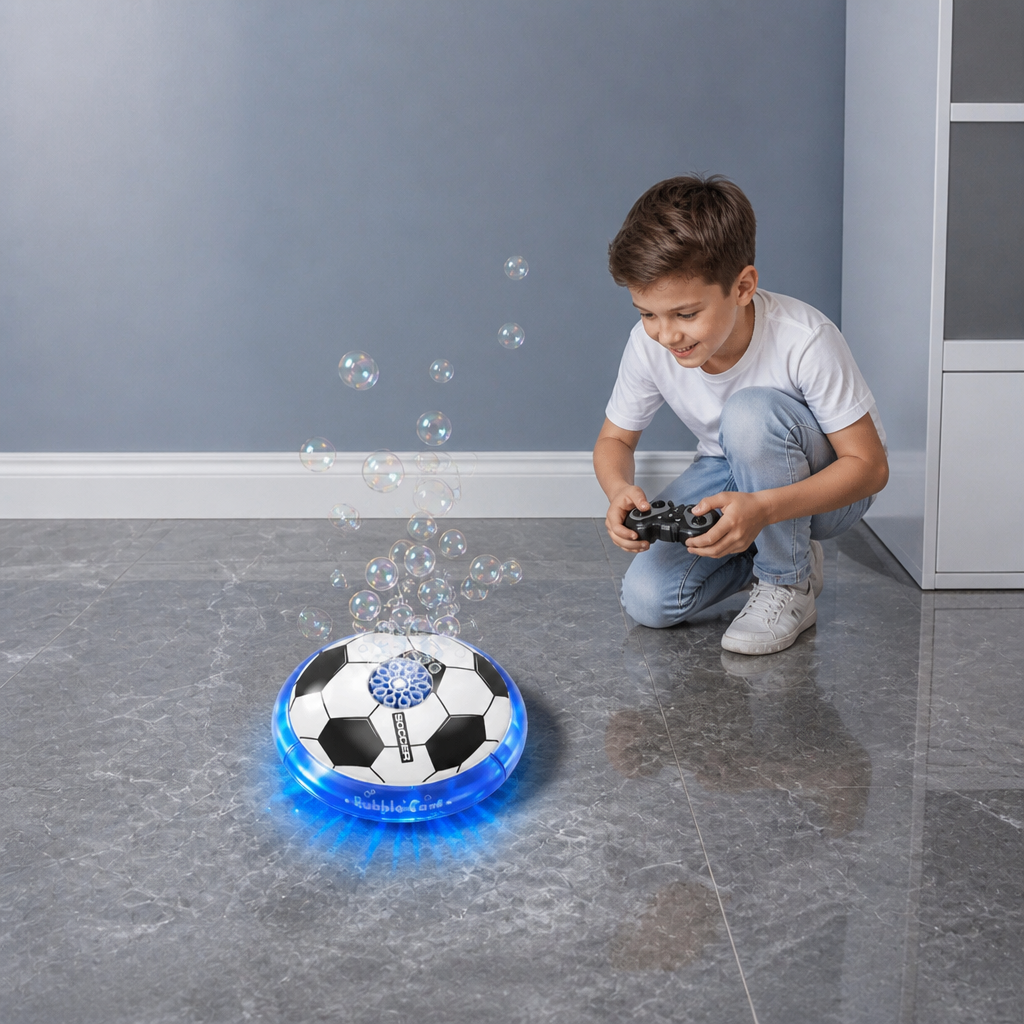 Remote Control Soccer Bubble Ball with Lights & Music