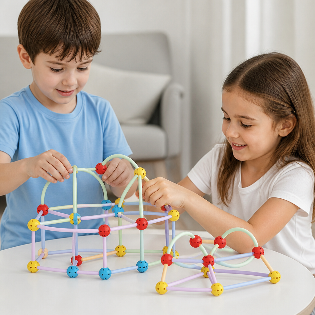 3D Geometry Building Kit – Educational Construction & Spatial Learning Toy