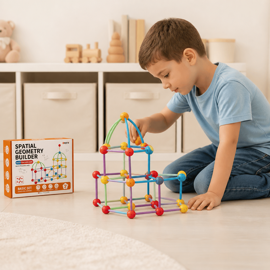 3D Geometry Building Kit – Educational Construction & Spatial Learning Toy