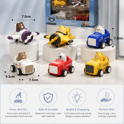 Press & Go Animal Airplane & Truck Toy for Kids