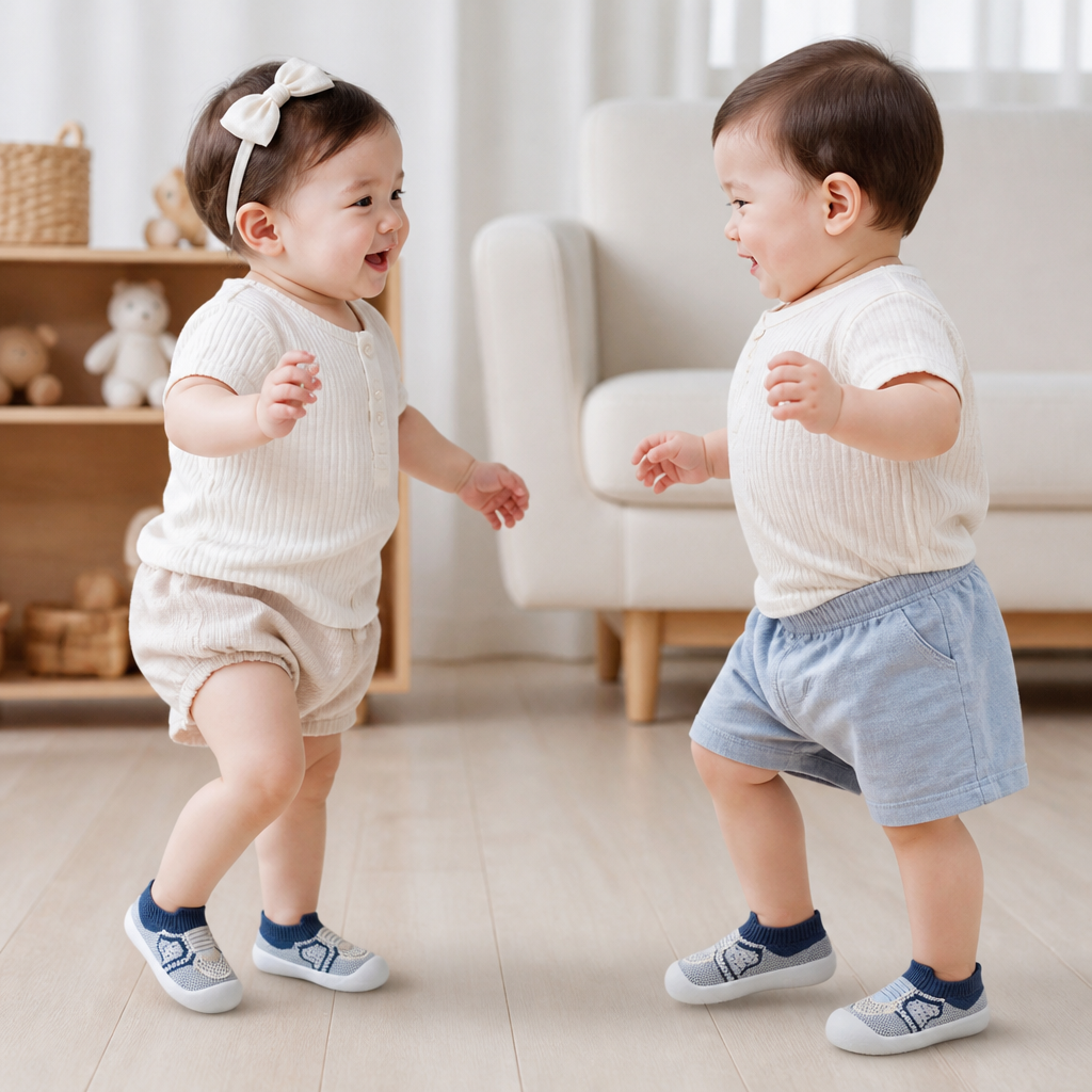 Soft Knit Anti-Slip Baby Sock Shoes for First Steps