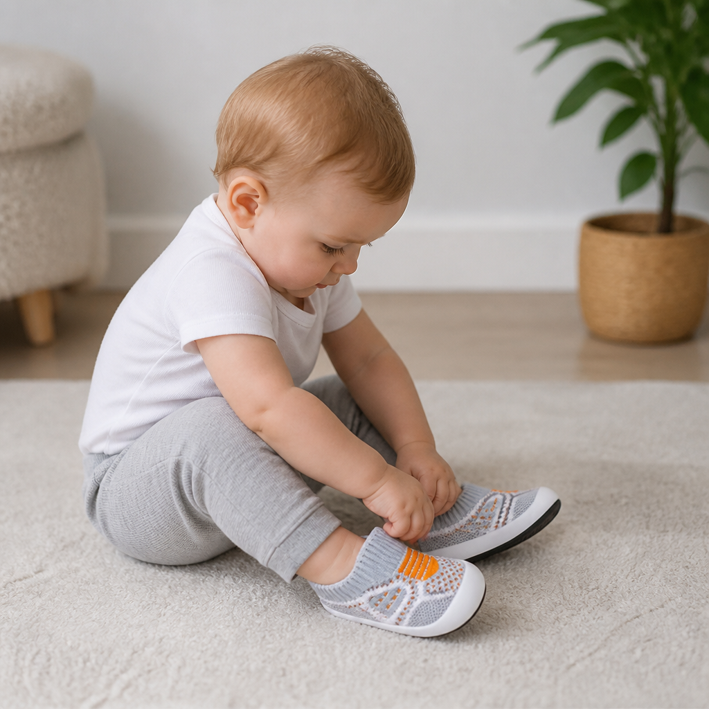 Soft Knit Anti-Slip Baby Sock Shoes for First Steps