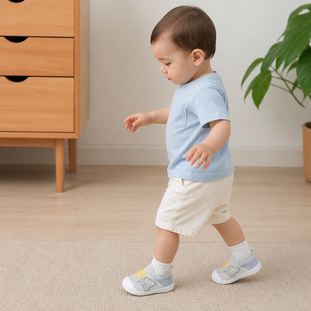 Soft Knit Anti-Slip Baby Sock Shoes for First Steps