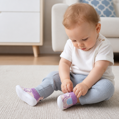 Soft Knit Anti-Slip Baby Sock Shoes for First Steps