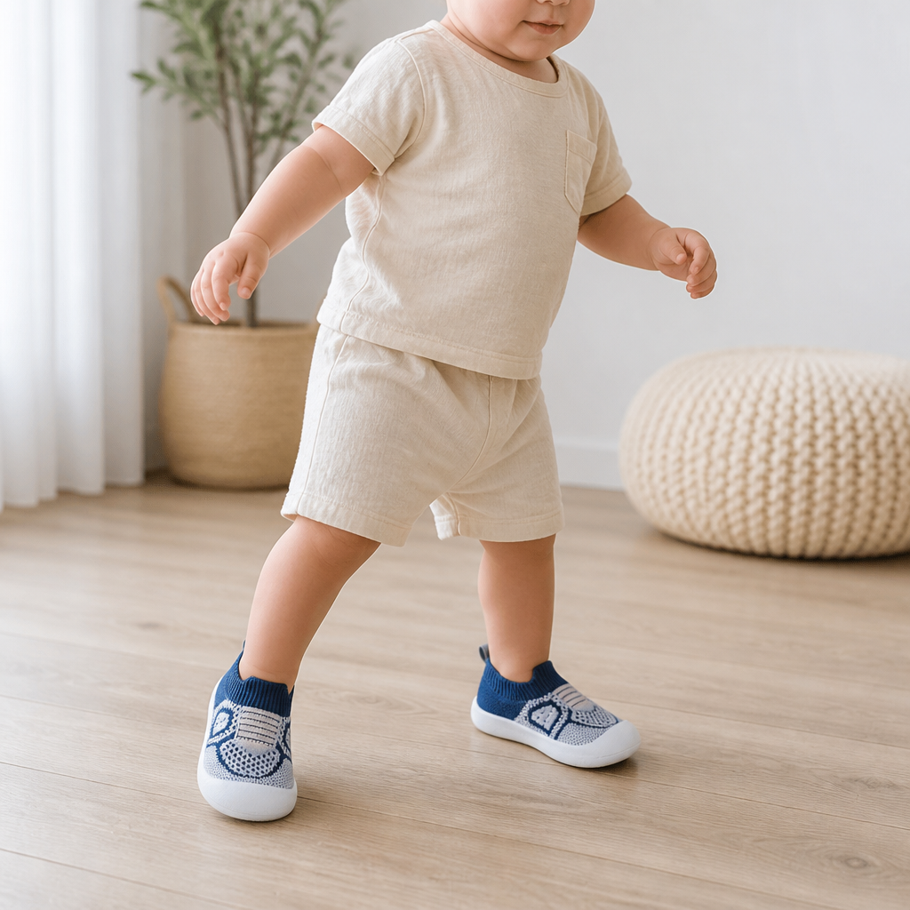 Soft Knit Anti-Slip Baby Sock Shoes for First Steps