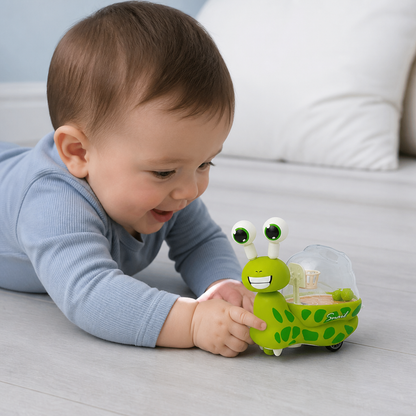 3-in-1 Moving Snail Toy with Basketball Hoop & Telescopic Eyes