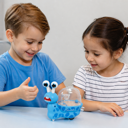 3-in-1 Moving Snail Toy with Basketball Hoop & Telescopic Eyes