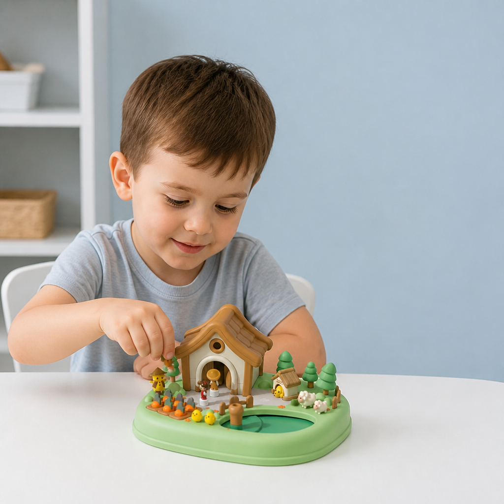 Magnetic Dream Castle & Garden Playset for Kids