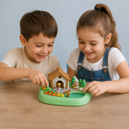 Magnetic Dream Castle & Garden Playset for Kids