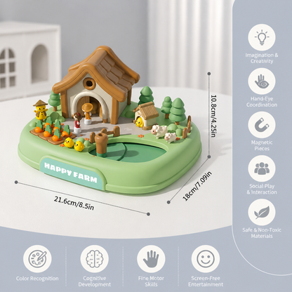 Magnetic Dream Castle & Garden Playset for Kids