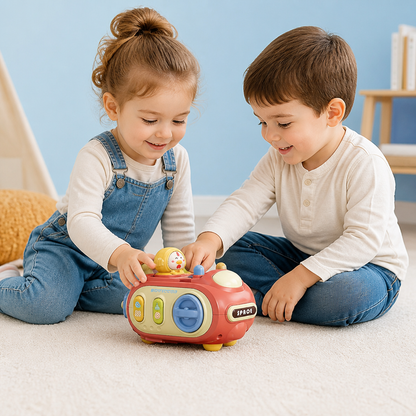 5-in-1 Press & Go Busy Car Toy for Fine Motor Skills Development