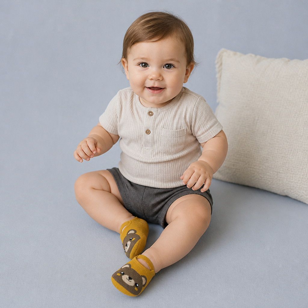 Non-Slip Cartoon Sock Shoes for Babies & Toddlers