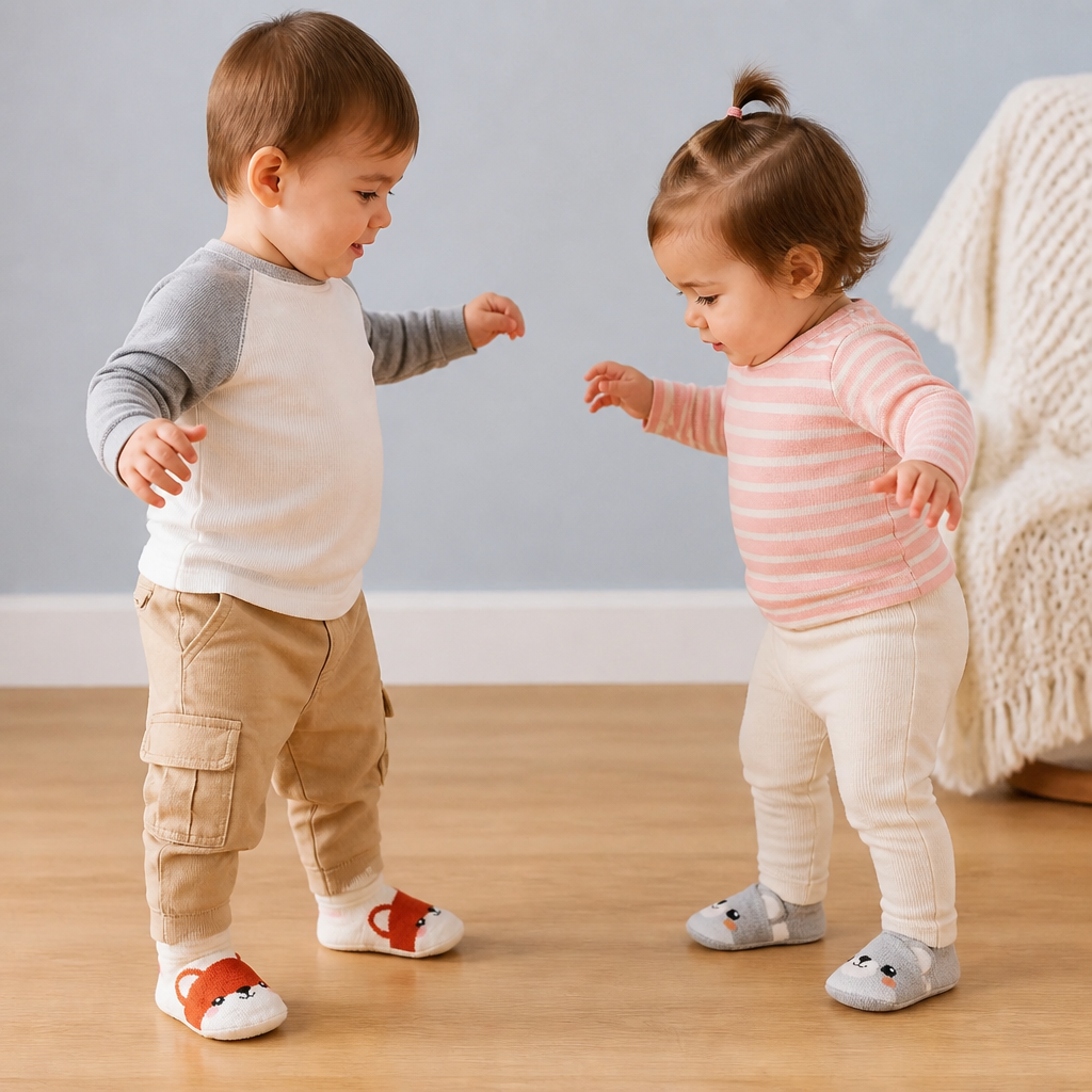 Non-Slip Cartoon Sock Shoes for Babies & Toddlers
