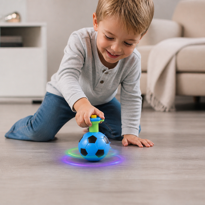 Interactive Light-Up Musical Spinning Top Toy for Kids