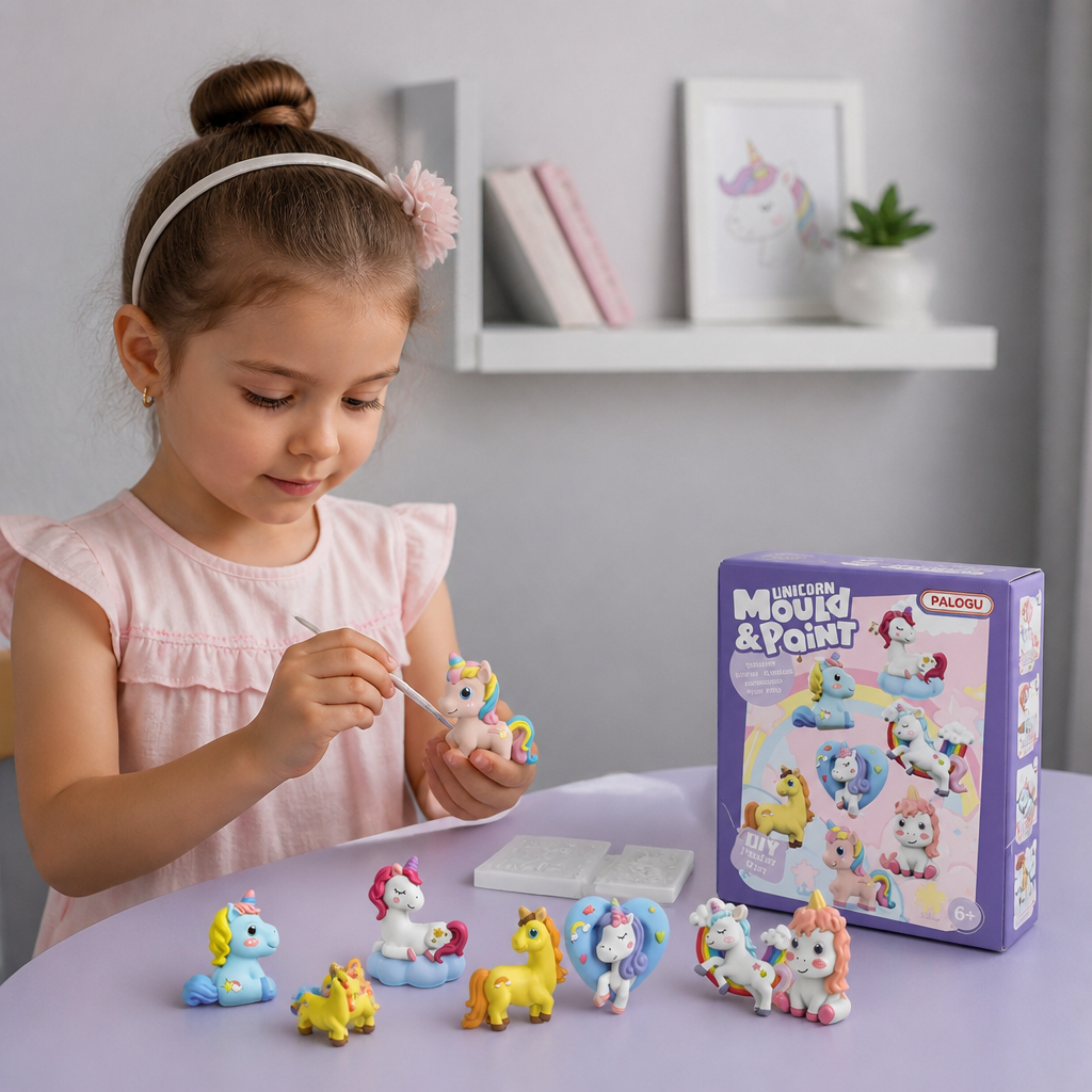 DIY Animal Plaster Painting Kit – Mold, Paint & Create Craft Set for Kids