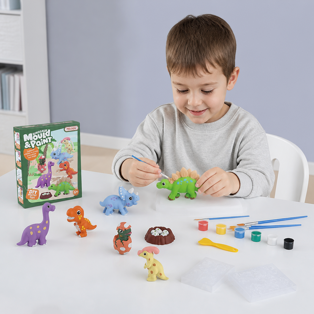 DIY Animal Plaster Painting Kit – Mold, Paint & Create Craft Set for Kids
