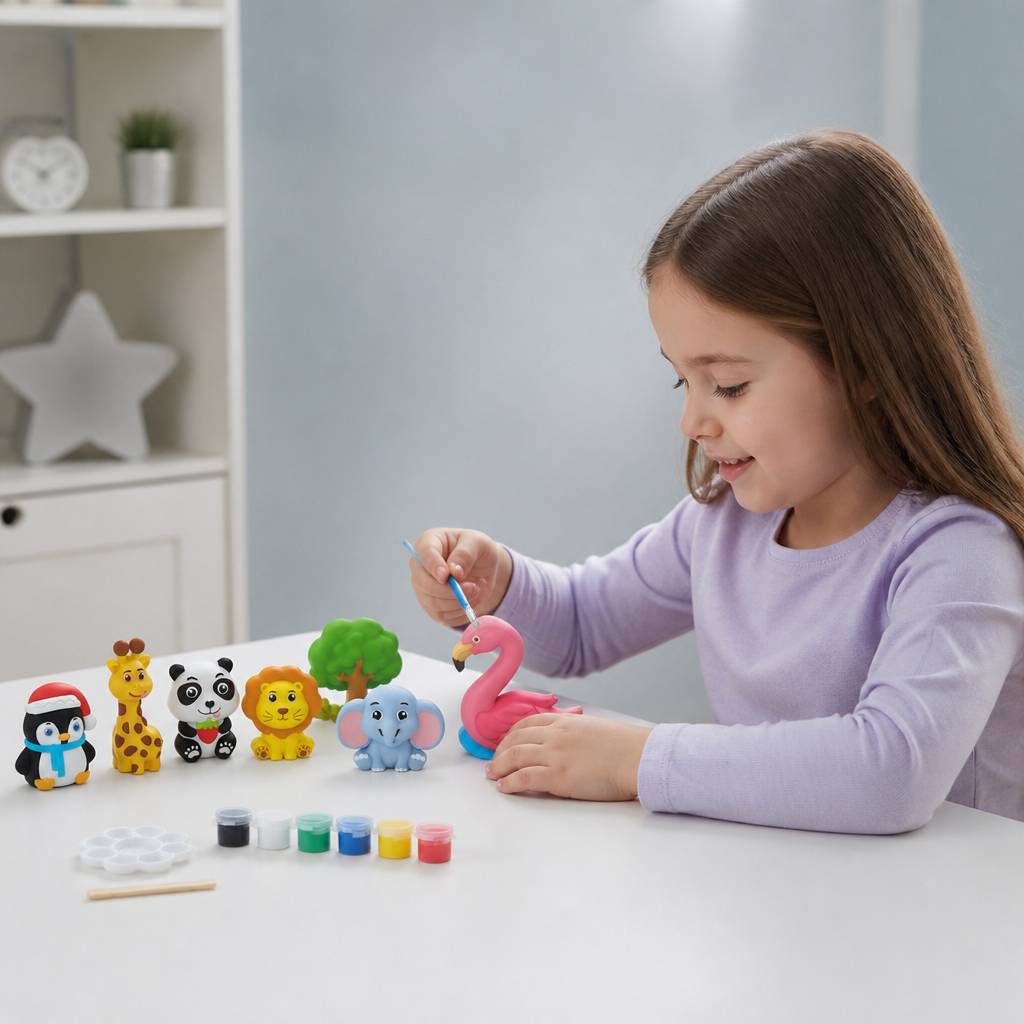 DIY Animal Plaster Painting Kit – Mold, Paint & Create Craft Set for Kids