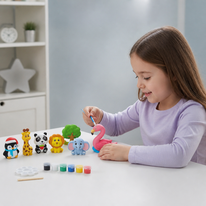 DIY Animal Plaster Painting Kit – Mold, Paint & Create Craft Set for Kids