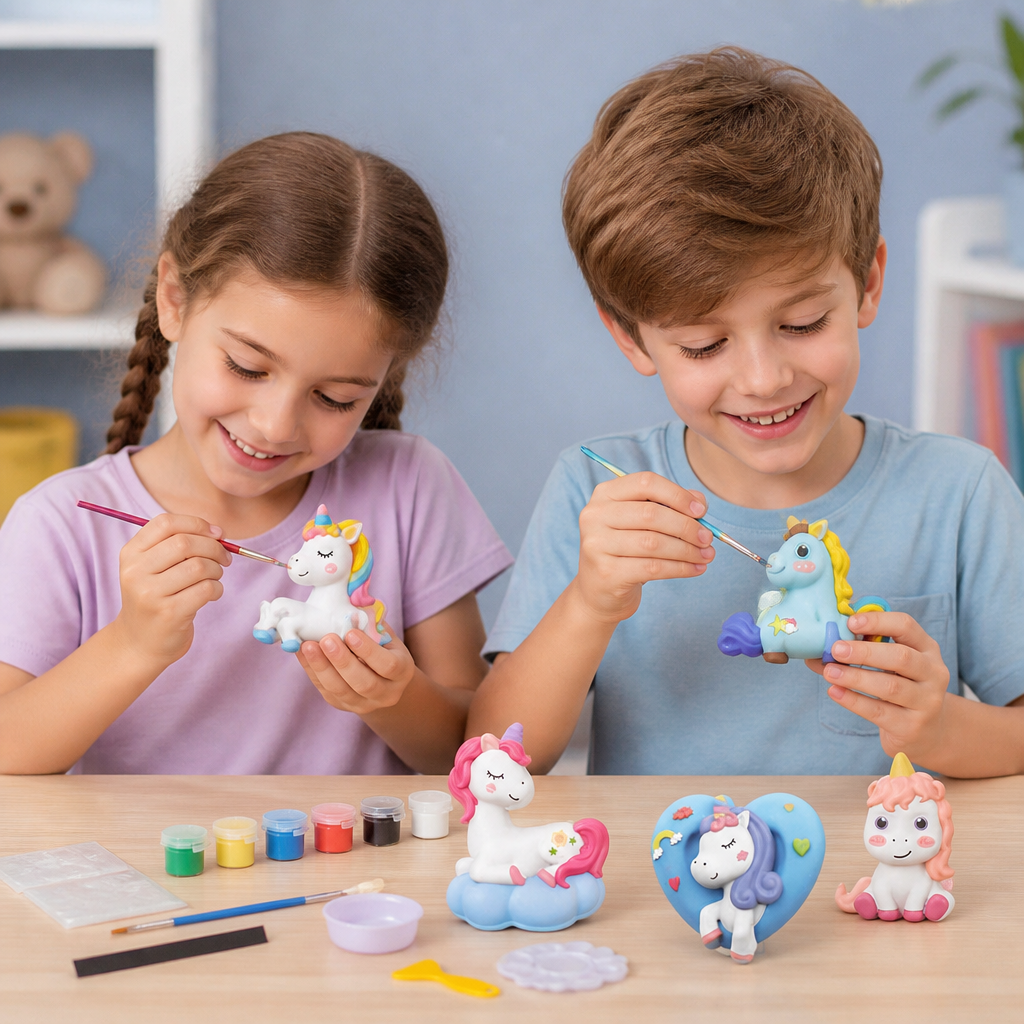 DIY Animal Plaster Painting Kit – Mold, Paint & Create Craft Set for Kids