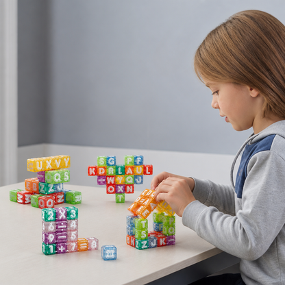 40-Piece Magnetic Letters & Numbers Learning Set – Montessori STEM Toy for Kids