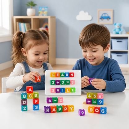 40-Piece Magnetic Letters & Numbers Learning Set – Montessori STEM Toy for Kids