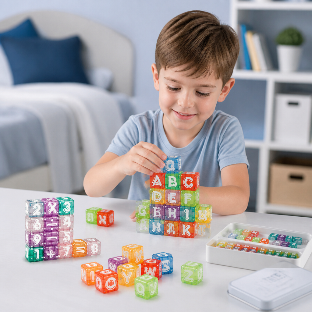 40-Piece Magnetic Letters & Numbers Learning Set – Montessori STEM Toy for Kids