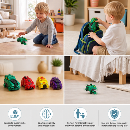 Jumping Transforming Racing Car Toy