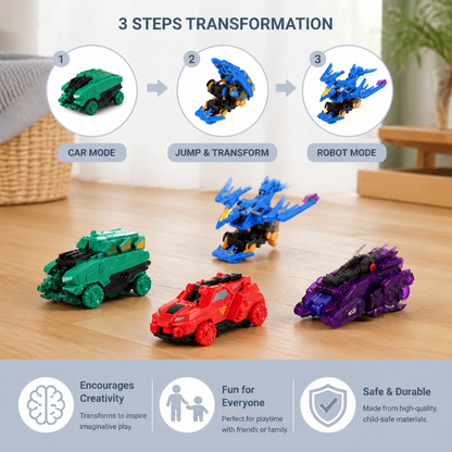 Jumping Transforming Racing Car Toy