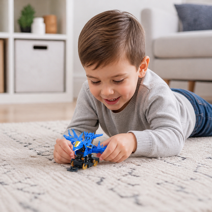 Jumping Transforming Racing Car Toy
