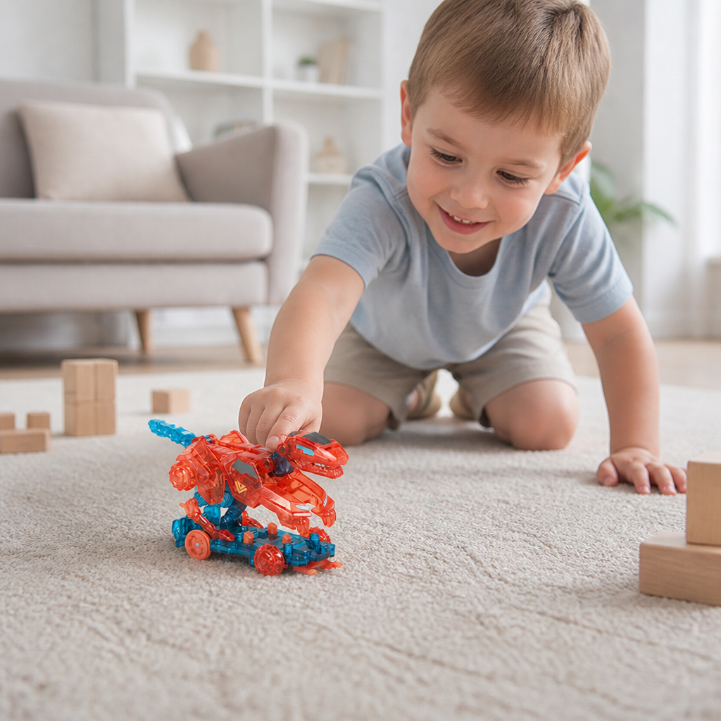 Jumping Transforming Racing Car Toy