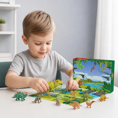 24-Day Dinosaur Toy Advent Calendar with Surprise Figures