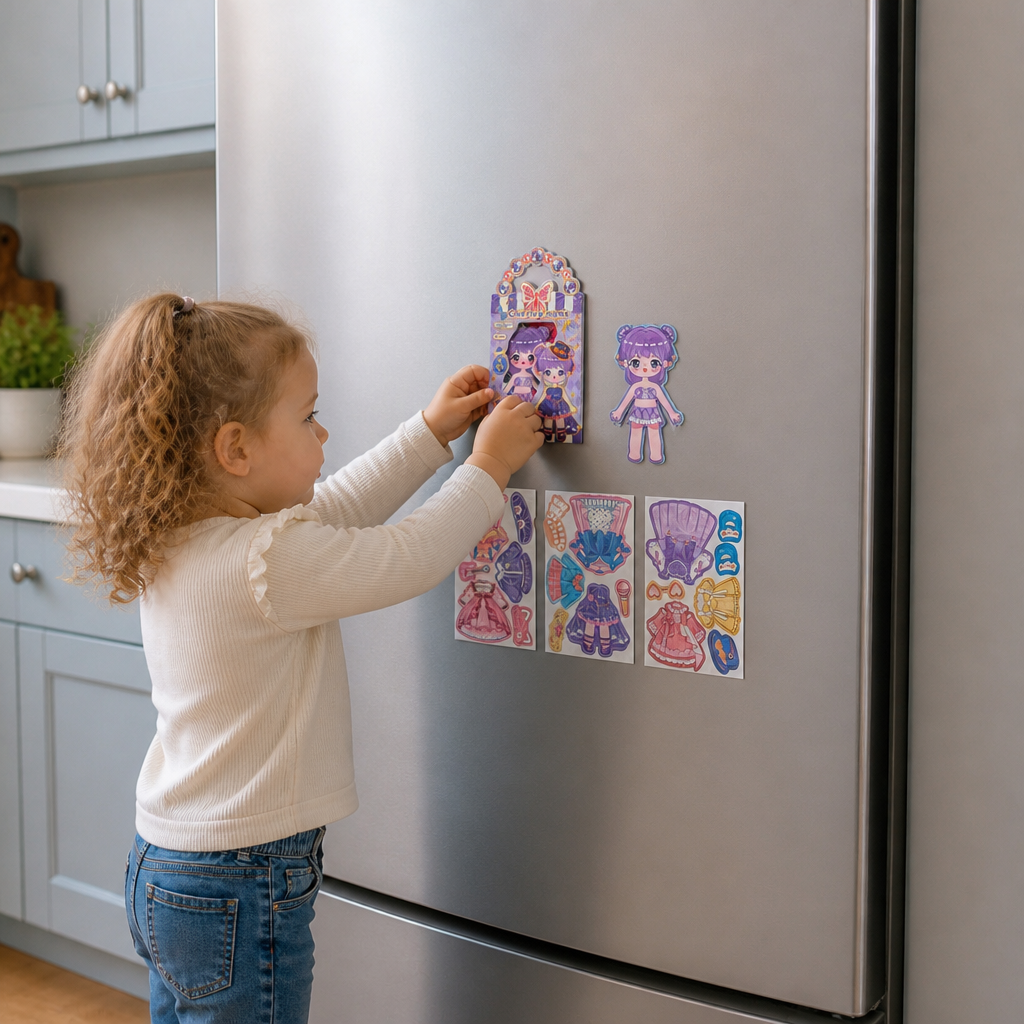 Princess Magnetic Dress-Up Set with 3D Stickers