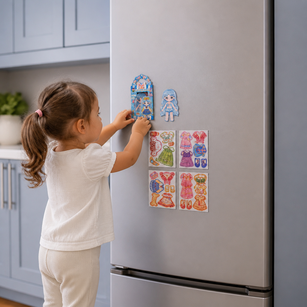 Princess Magnetic Dress-Up Set with 3D Stickers