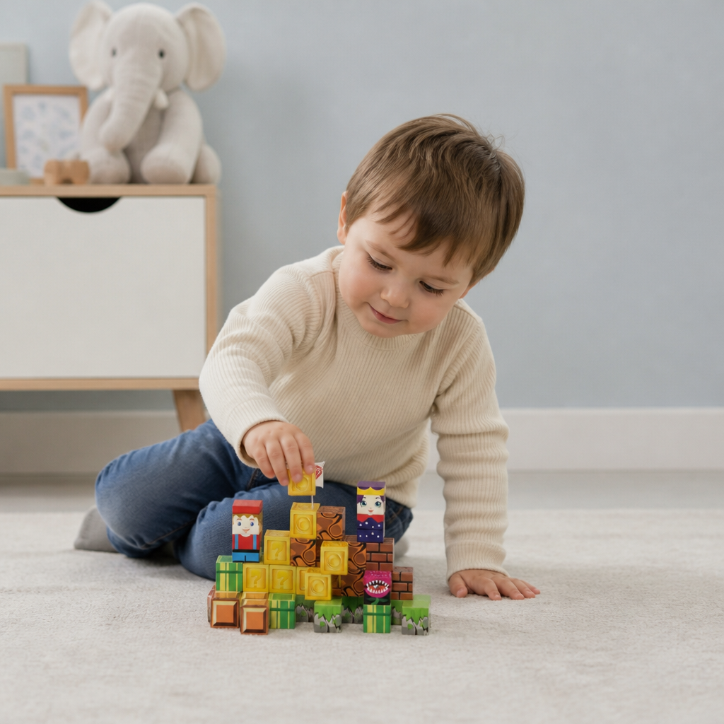 40-Piece Magnetic Building Blocks Set for Kids – Perfect for On-the-Go Fun