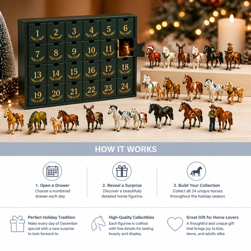 Horse Lovers’ Advent Calendar – 24 Days of Christmas Surprises