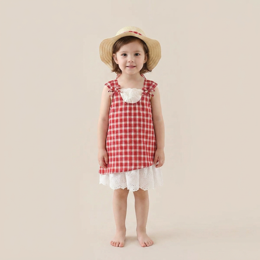 Classic Picnic Dress Set & Hat