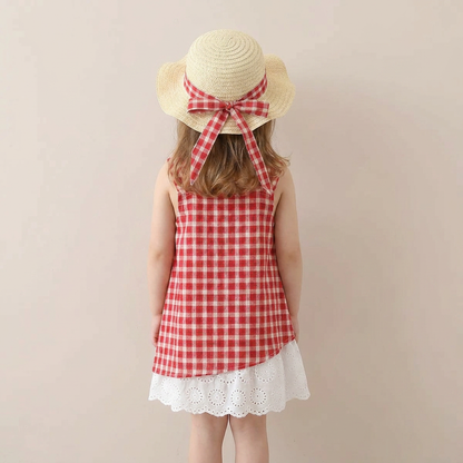 Classic Picnic Dress Set & Hat