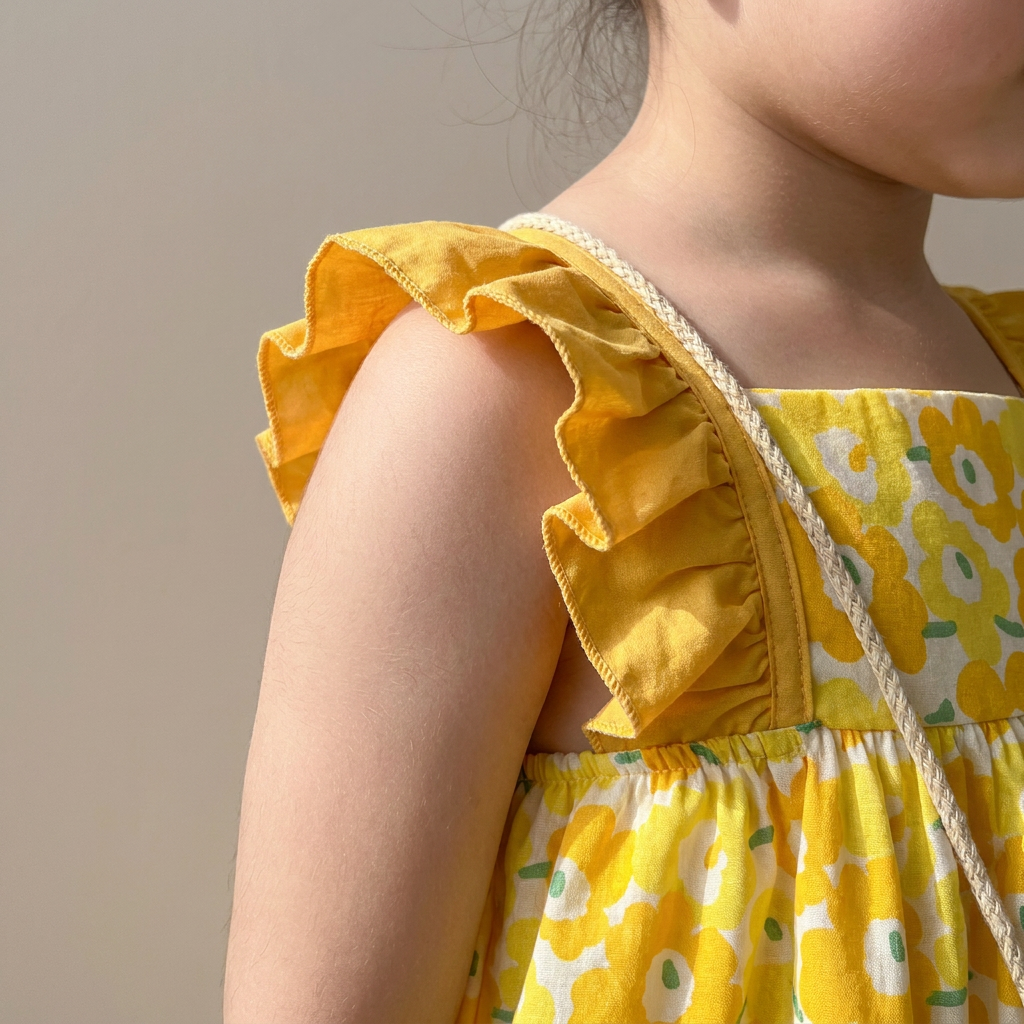 Sunny Bloom Dress Set & Bag