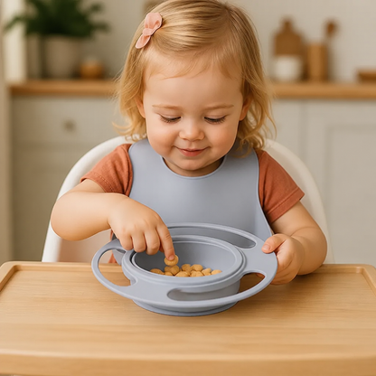 Non-spill baby bowl – eating without spilling