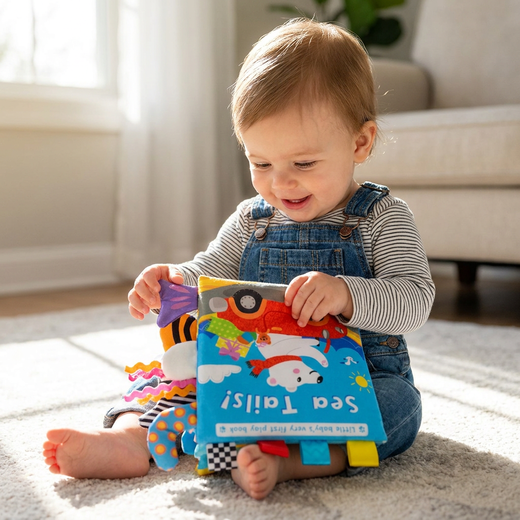 Sensory Wrinkle Paper story book for toddlers