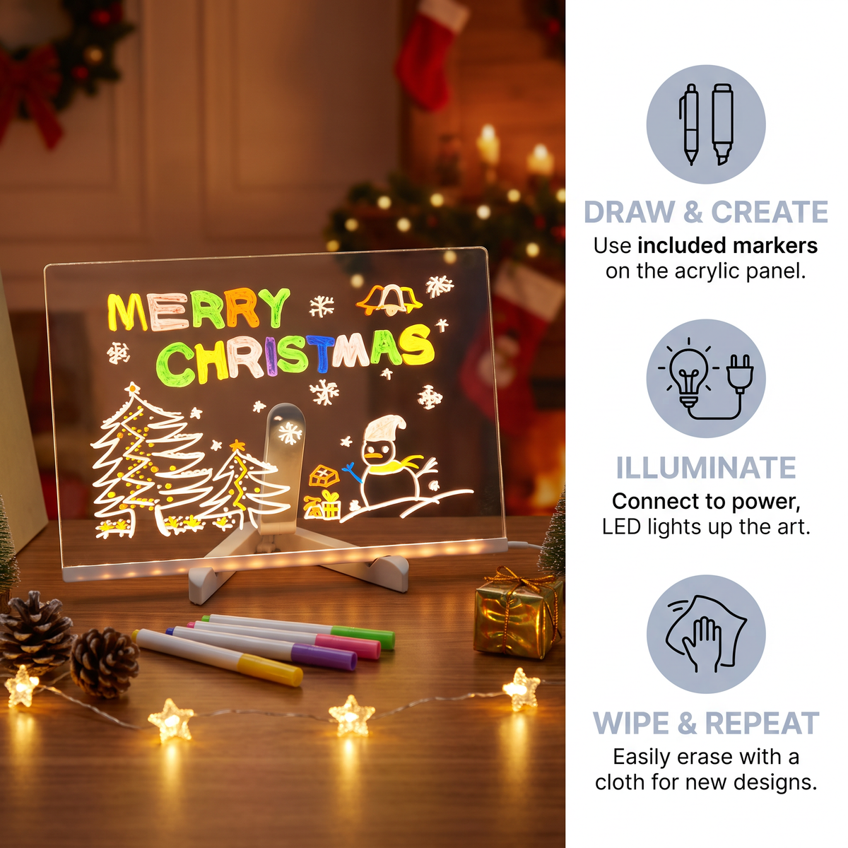 Kids LED Drawing Lamp